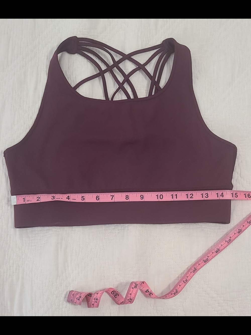 Threads 4 Thought Plum Sports Bra - Size Large - Picture 6 of 10